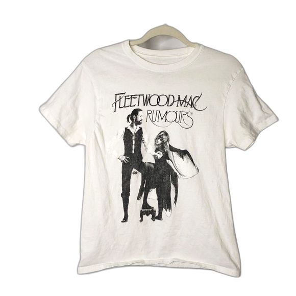 Fleetwood Mac Tops - FLEETWOOD MAC Rumors White T Shirt Size Medium